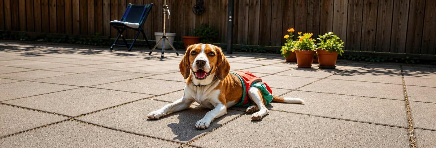 Doggie does diapers